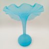 Купить Ваза нежно-голубого оттенка в виде цветка орхидеи, Leonardo (?), стекло, матирование, Западная Европа, 1990-2010 гг.