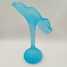 Купить Ваза нежно-голубого оттенка в виде цветка орхидеи, Leonardo (?), стекло, матирование, Западная Европа, 1990-2010 гг.