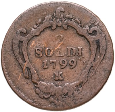купить Горица и Градишка 2 сольдо 1799 К