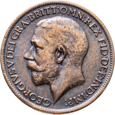 купить Великобритания 1 фартинг (farthing) 1917
