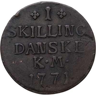 купить Дания 1 скиллинг 1771