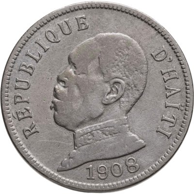 купить Гаити 50 сантимов (centimes) 1908
