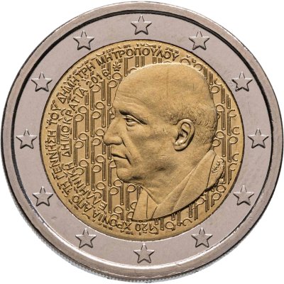 купить Греция 2 евро (euro) 2016 "120 лет со дня рождения Димитриса Митропулоса"