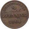 Купить Германия, Бавария 2 пфеннига 1864