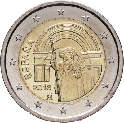 купить Испания 2 евро (euro) 2018 "ЮНЕСКО - Сантьяго-де-Компостела"