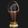 Купить Зольник для камина (ёмкость для угля) с рельефным изображением пасторальной сценки, медь, латунь, чеканка, Европа, 1960-1990 гг.
