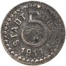 Купить Германия, Дюрен 5 пфеннигов 1917