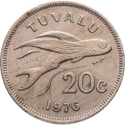 купить Тувалу 20 центов (cents) 1976