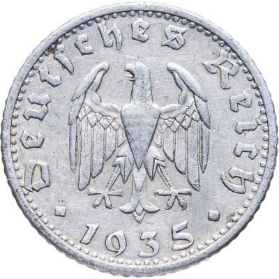 купить Германия, Третий рейх 50 рейхспфеннигов 1935 "G"