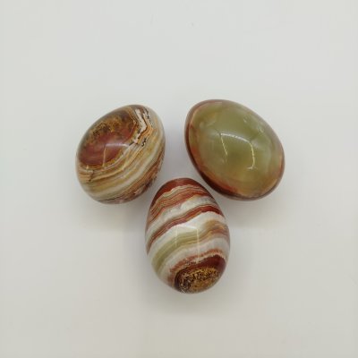 купить Набор из трех статуэток в виде яйца, натуральный камень, Азия, 2000-2010 гг.