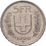 Купить Швейцария 5 франков 1999