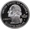 Купить США 25 центов (квотер, 1/4 доллара, quarter dollar) 2002 S Proof  Квотер штата Луизиана, знак монетного двора: "S" - Сан-Франциско
