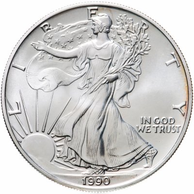 купить США 1 доллар (dollar) 1990 Американский серебряный орёл Без отметки монетного двора