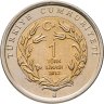 Купить Турция 1 лира 2012 "Фауна Турции - Олень"