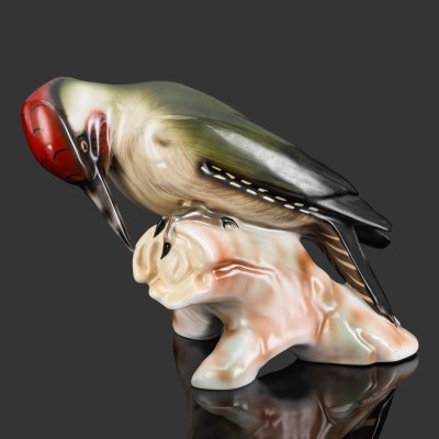 купить Статуэтка "Дятел", фарфор, роспись, Lichte Porzellan (Лихте), Германия, 1949-1965 гг.