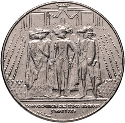 купить Франция 1 франк (franc) 1989 "200 лет Генеральных штатов"