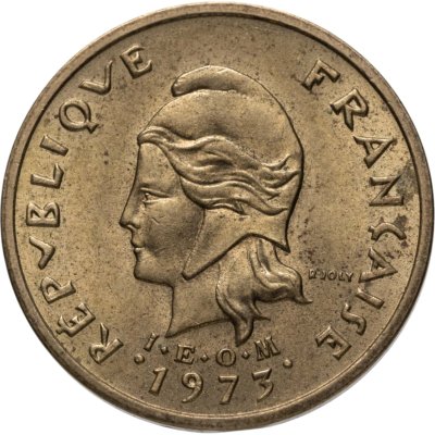 купить Новые Гебриды 2 франка (francs) 1973