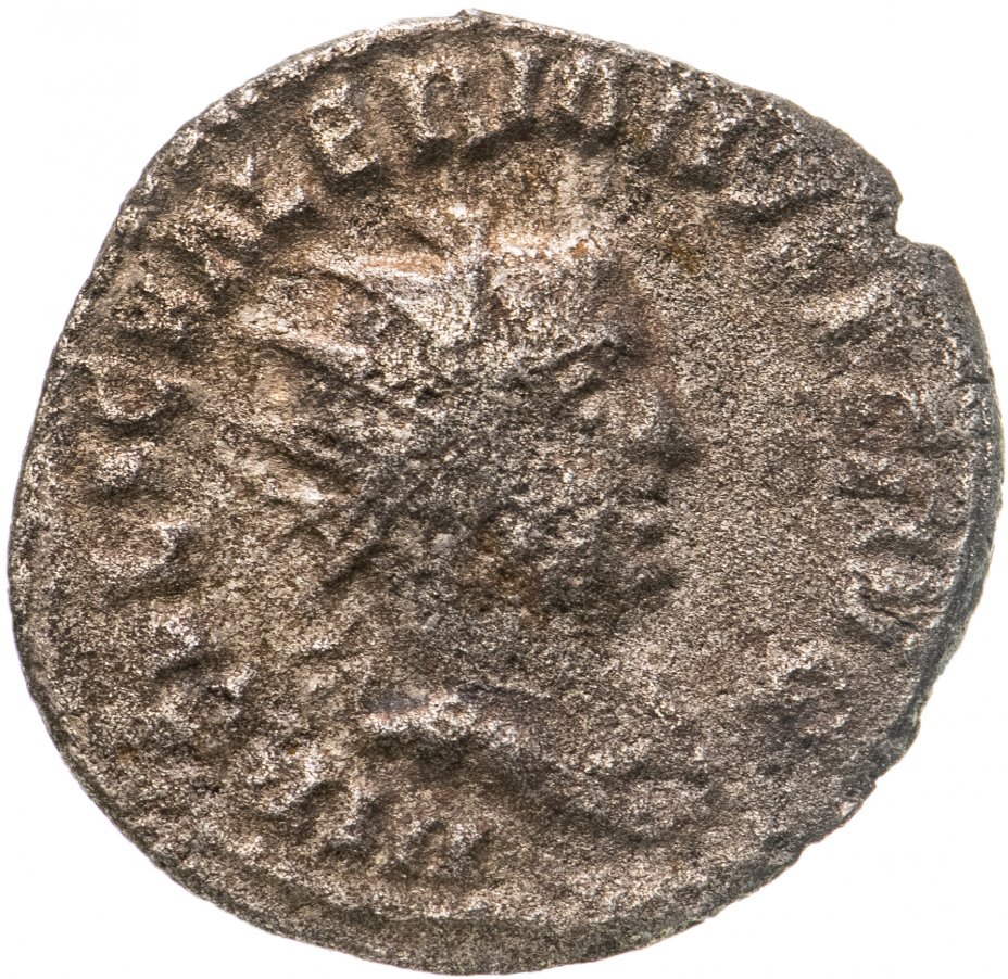 купить Римская Империя, Валериан I, 253–260 гг, антониниан (реверс: Сол идет влево, в левой руке - кнут)
