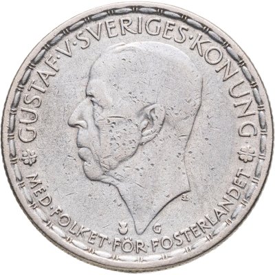 купить Швеция 1 крона (crown) 1942 Без надписи на реверсе