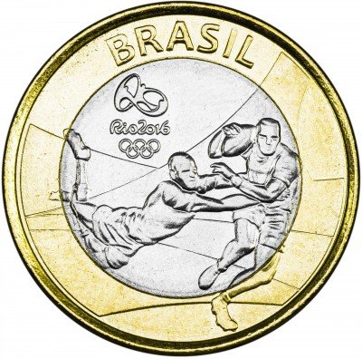 купить Бразилия 1 реал 2015 Регби