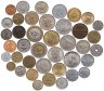 Купить Набор из 40 монет разных стран мира "Монеты с 5 в номинале" в мешочке