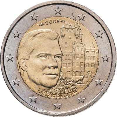 купить Люксембург 2 евро 2008 "Замок Берг - резиденция великих герцогов"