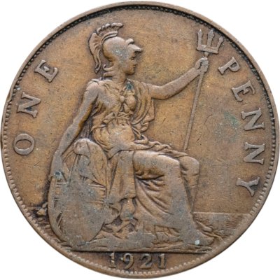 купить Великобритания 1 пенни (penny) 1921