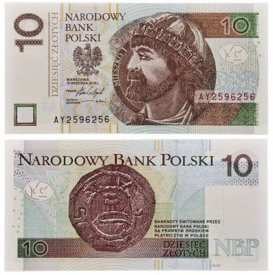 купить Польша 10 злотых 2016 (Pick 183b)