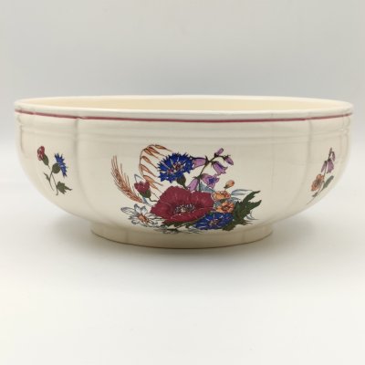 купить Салатник, украшенный цветочным декором, фаянс, деколь, Sarreguemines, Франция, 1980-2000 гг.