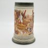 Купить Кружка пивная , украшенная изображением  охотников, Gifort, керамика, деколь, рельеф, Германия, 1990-2010 гг.