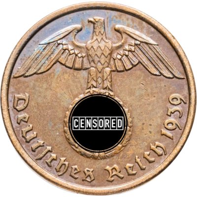 купить Германия (Третий рейх) 2 рейхспфеннига (reichspfennig) 1939 A