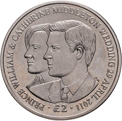 купить Британская территория Индийского океана 2 фунта (pounds) 2011 "Королева Елизавета II и Принц Филипп"