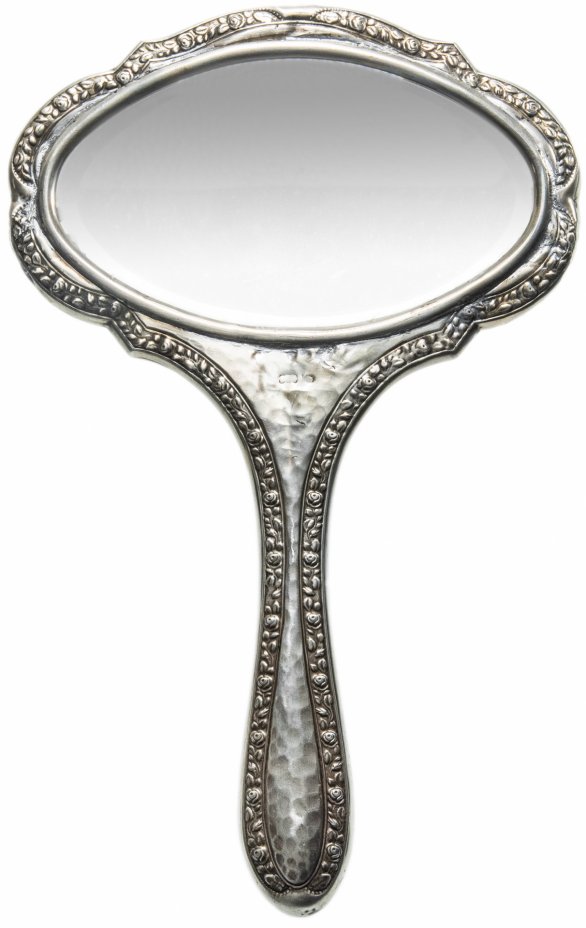 купить Зеркало антикварное, серебро 800 пр., фирма "Gebrüder Kühn", Германия, 1860-1920 гг.