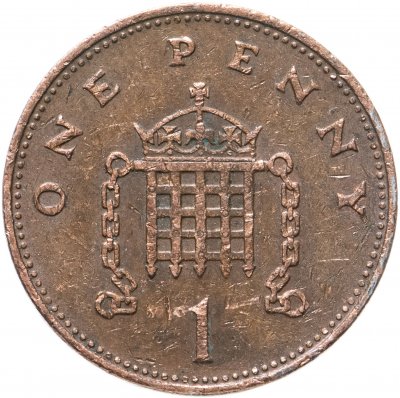 купить Великобритания 1 пенни (penny) 1992-1997 магнетик, случайная дата