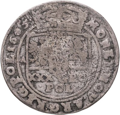 купить Речь Посполитая тымф (30 грошей) 1665 Ян II Казимир Ваза