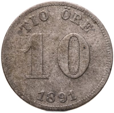 купить Швеция 10 эре 1891