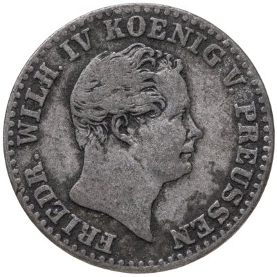 купить Германия, Пруссия 2 1/2 гроша (groschen) 1843 Знак монетного двора: "A" - Берлин