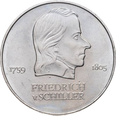 купить Германия (ГДР) 20 марок (mark) 1972 Фридрих фон Шиллер