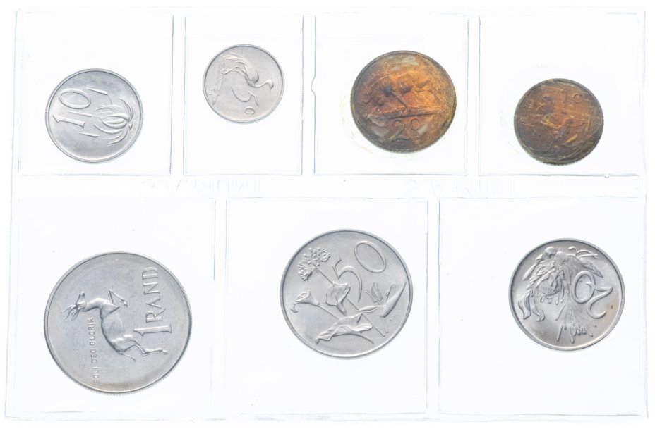 купить ЮАР набор монет 1980 (7 монет в запайке)