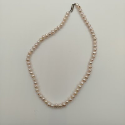 купить Бусы винтажные, металл, речной жемчуг, Азия, 1990-2000 гг.