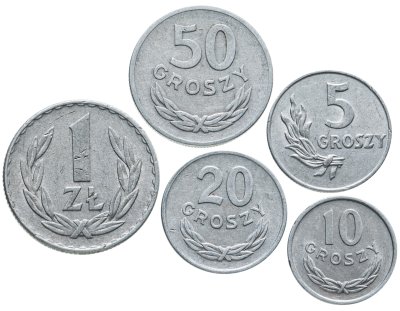 купить Польша набор 5 монет 1949 года