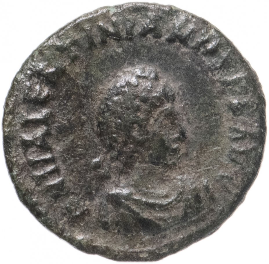 купить Римская Империя, Валентиниан II, 375-392 гг, центенионалис (реверс: Виктория идет влево, в руках - венок и пальмовая ветвь)