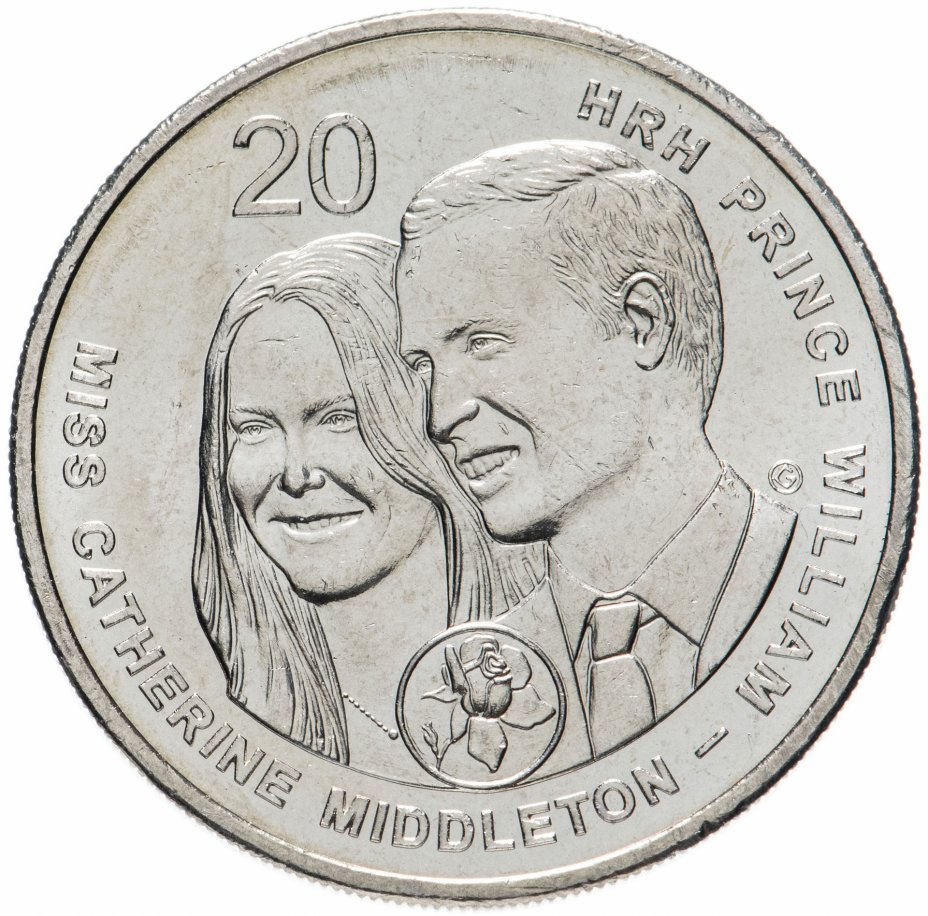 купить Австралия 20 центов (cents) 2011 Свадьба Принца Уильяма и Кэтрин Миддлтон
