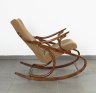 Купить Кресло-качалка, дерево, ткань, СССР, 1960-1970 гг.
