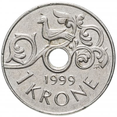 купить Норвегия 1 крона (krone) 1997-1999