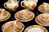 Купить Набор чайный на 5 персон "Маки" (18 предметов), автор росписи А.А.Чекулина, фарфор, роспись, золочение, Дмитровский фарфоровый завод (ДФЗ Вербилки), СССР, 1940-1954 гг.