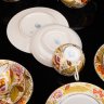 Купить Набор чайный на 5 персон "Маки" (18 предметов), автор росписи А.А.Чекулина, фарфор, роспись, золочение, Дмитровский фарфоровый завод (ДФЗ Вербилки), СССР, 1940-1954 гг.