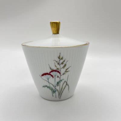 купить Сахарница (ёмкость для хранения) с растительным декором, фарфор, деколь, золочение, Christian Seltmann, Weiden, Германия, 1960-1980 гг.