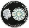 Купить Острова Кука 10 долларов 2011 Proof "Небесные витражи - Нотр дам де Пари (Собор Парижской Богоматери)", в футляре, с сертификатом