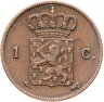 Купить Нидерланды 1 цент 1862